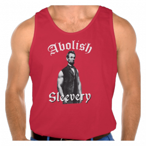 Abraham-Lincoln-Abolish-Sleevery-tanktop-red
