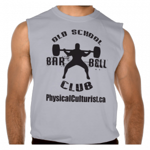 Oldschool-barbell-club-powerlifting-tanktop-grey