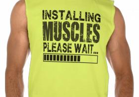 Installing muscles, please wait… shirt